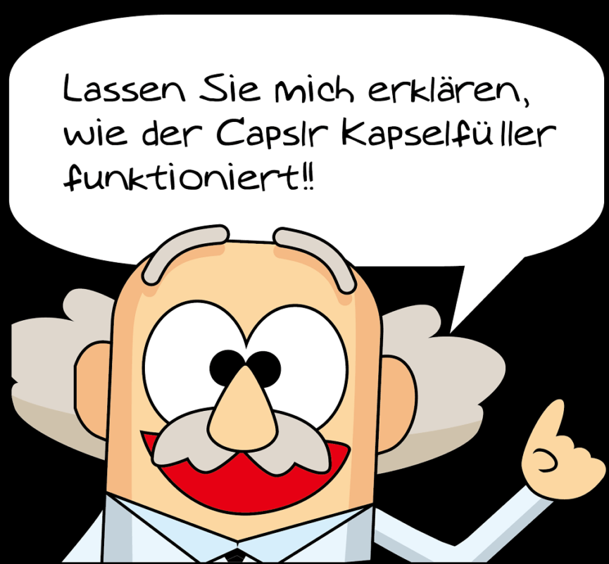 Der Professor von CAPSLR erklärt, wie Du deine eigenen Kapseln selbst befüllst